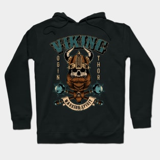 Nordic Viking Warrior Skull Hoodie